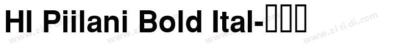 HI Piilani Bold Ital字体转换